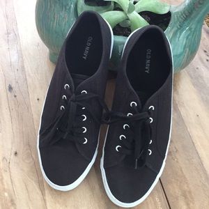 Old Navy Black Canvas Sneakers